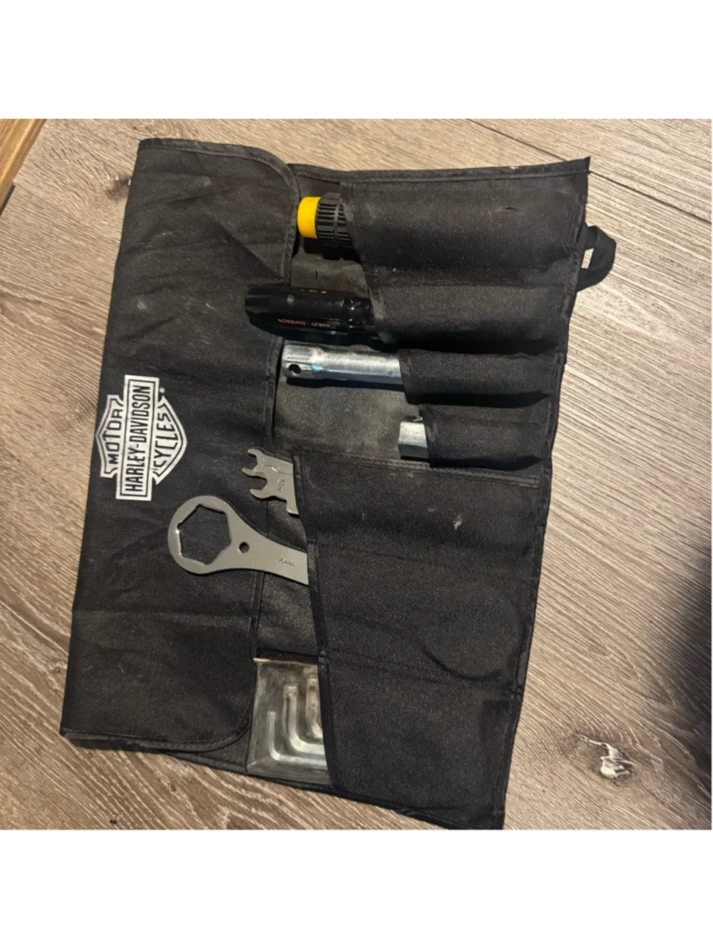 Harley-Davidson Tool Roll Kit One Size Black Silver Genuine Oem Motorcycle Tools